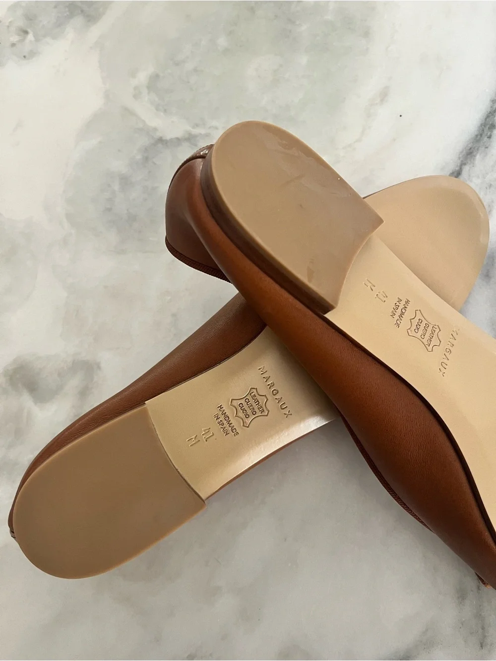 Margaux Ballet Flats in Cognac Brown